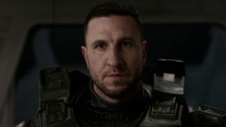 Master Chief (Pablo Schreiber) unmasked in the Halo series