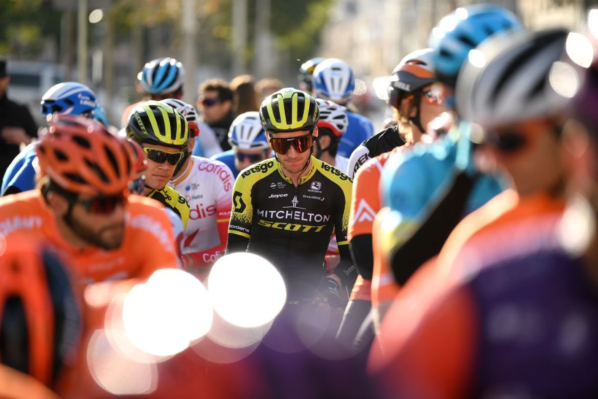 Adam Yates lines up for the start