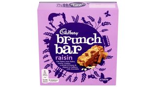Cadbury's raisin brunch bar is one of the least healthy cereal bars on the market.