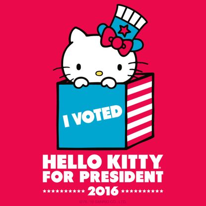 Hello Kitty is running for president.