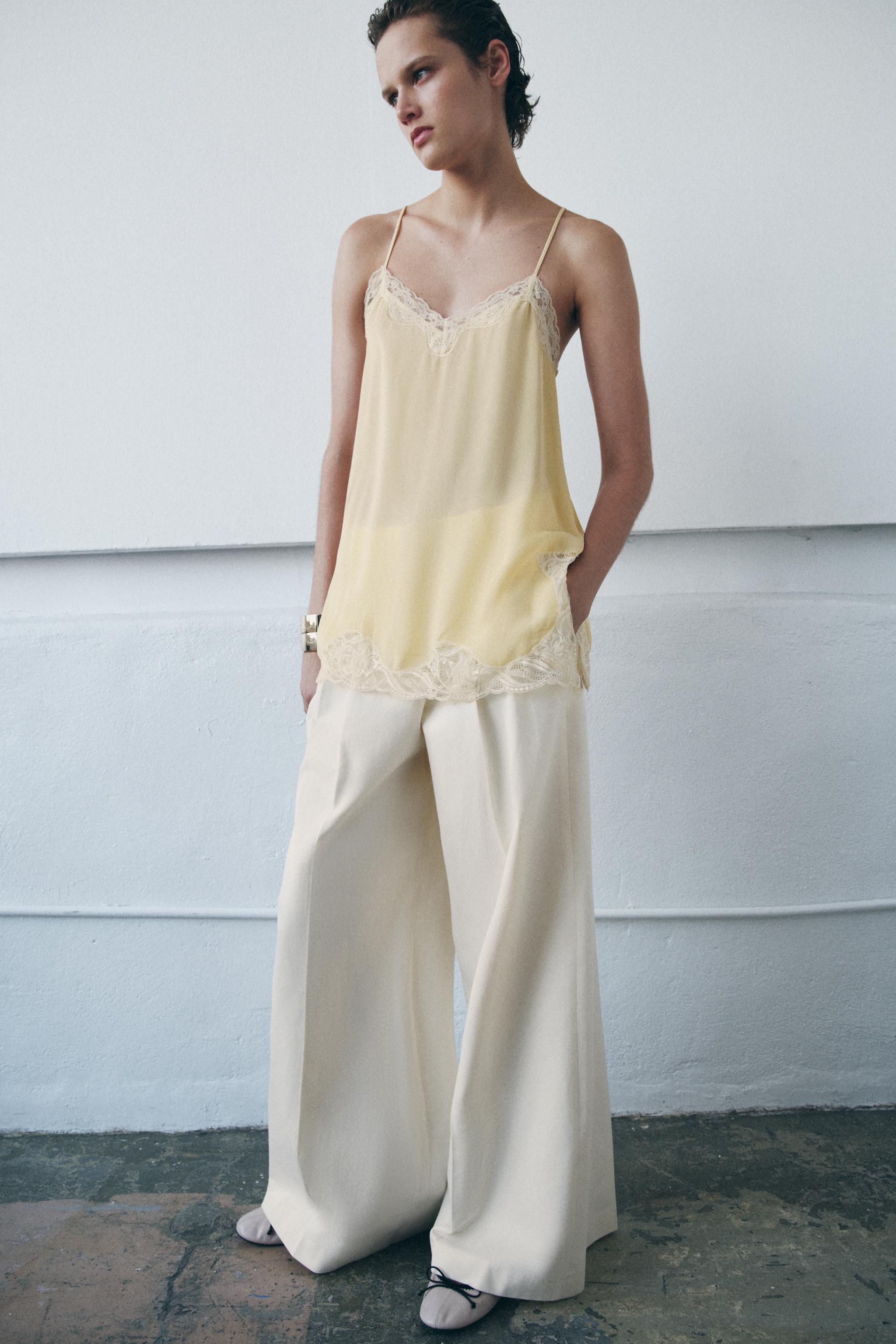 Zw Collection Lace Camisole Top