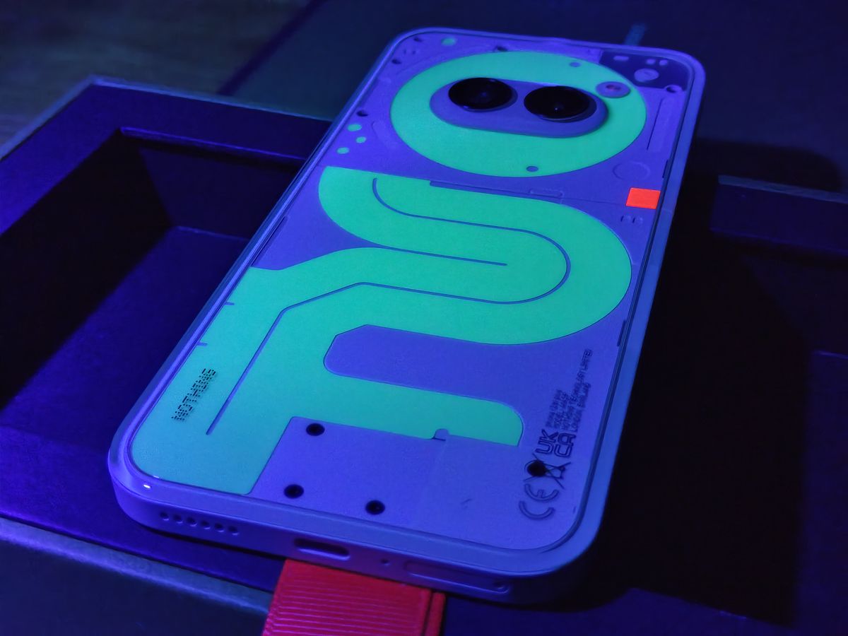 Nothing Phone 2a Plus Community Edition; a phone in the dark