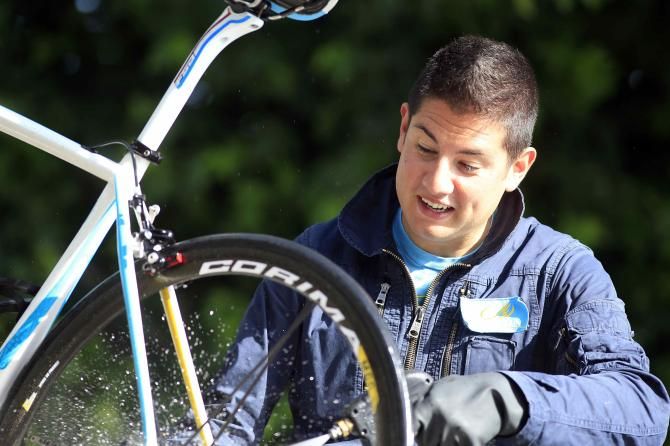 High-pressure water sprayers will certainly get the bikes to shine