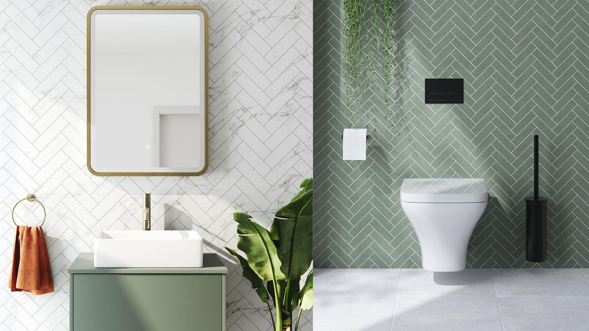 modern decluttered bathroom