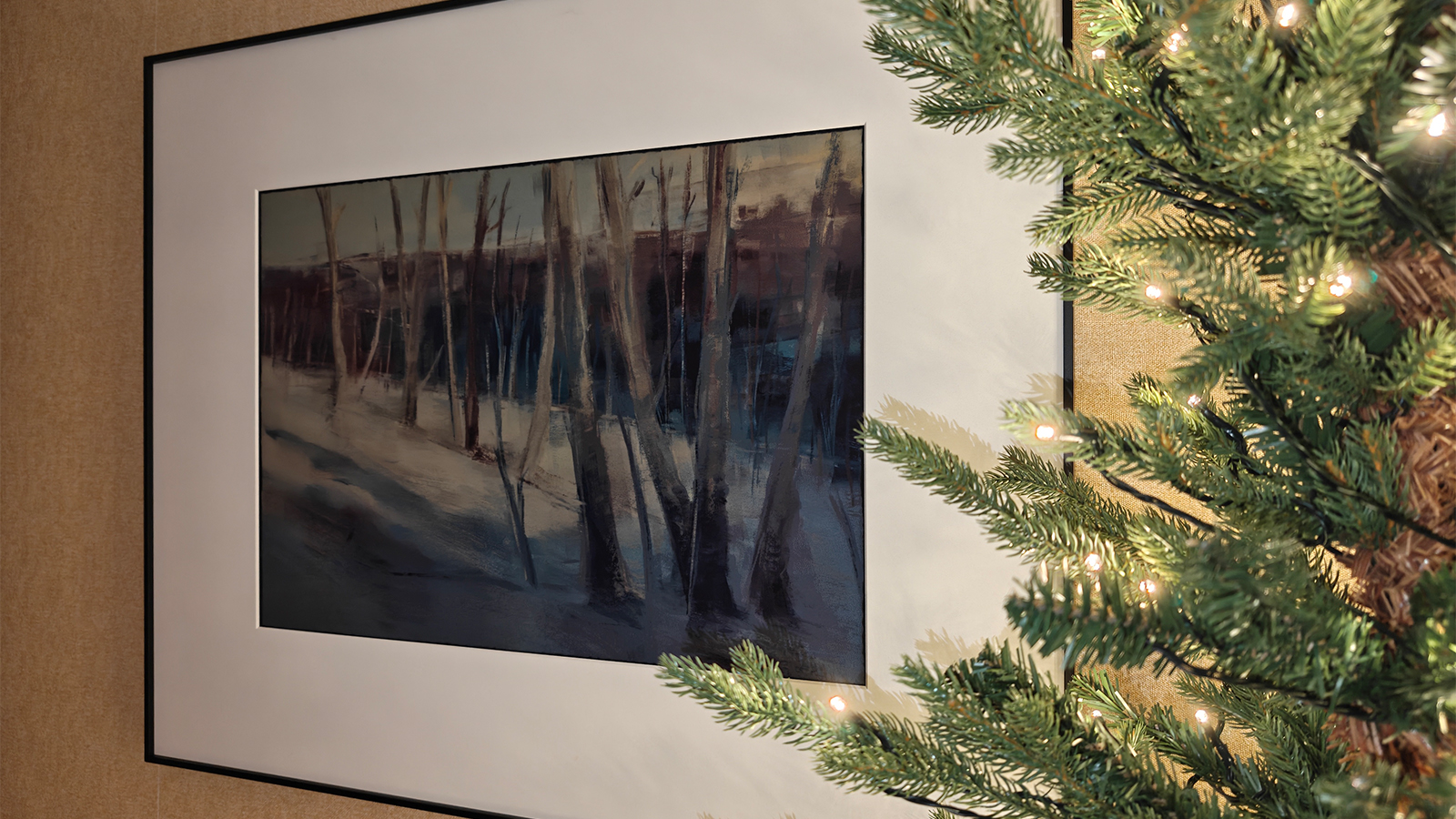 InkPoster review; a black art frame on a wall