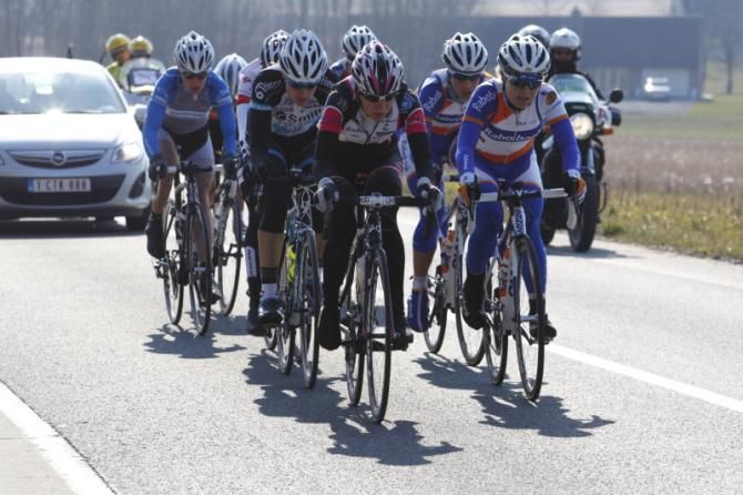 The smaller break, with fewer Rabo Women riders seemed determined to stay away