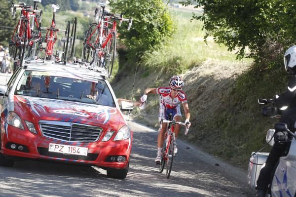 Daniel Moreno (Katusha) was unlucky not to win the stage
