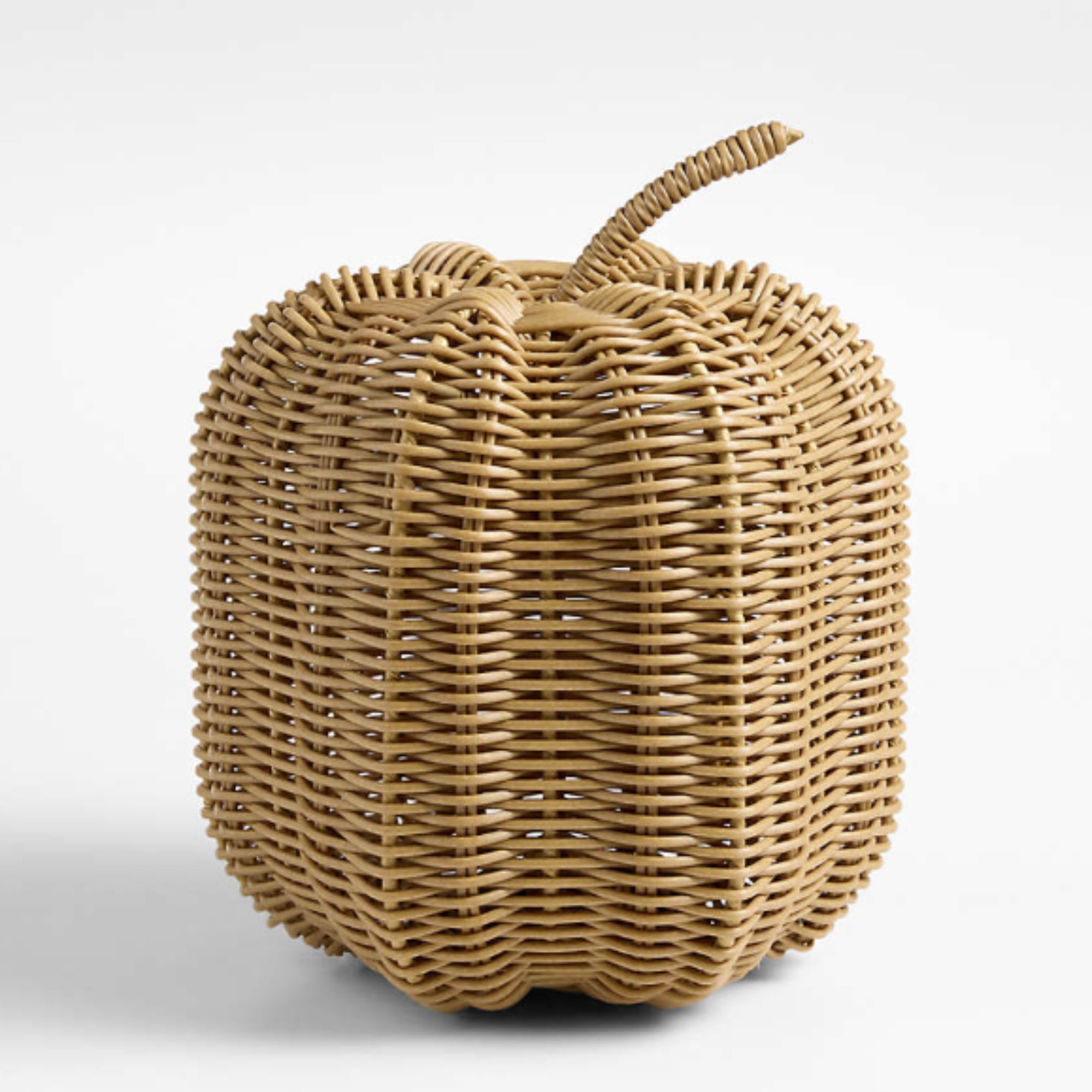 Medium sized rattan pumpkin
