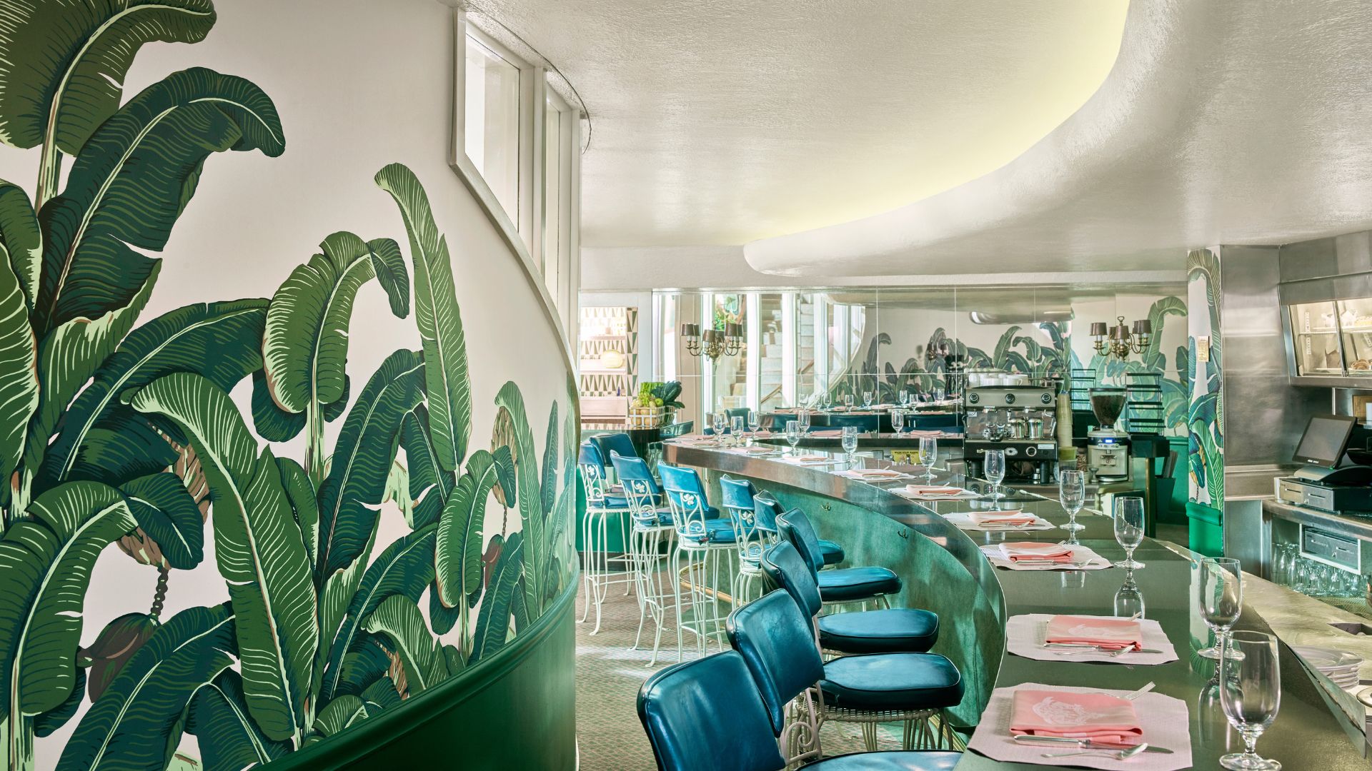 The Fountain Coffee Room at The Beverly Hills Hotel, LA, USA