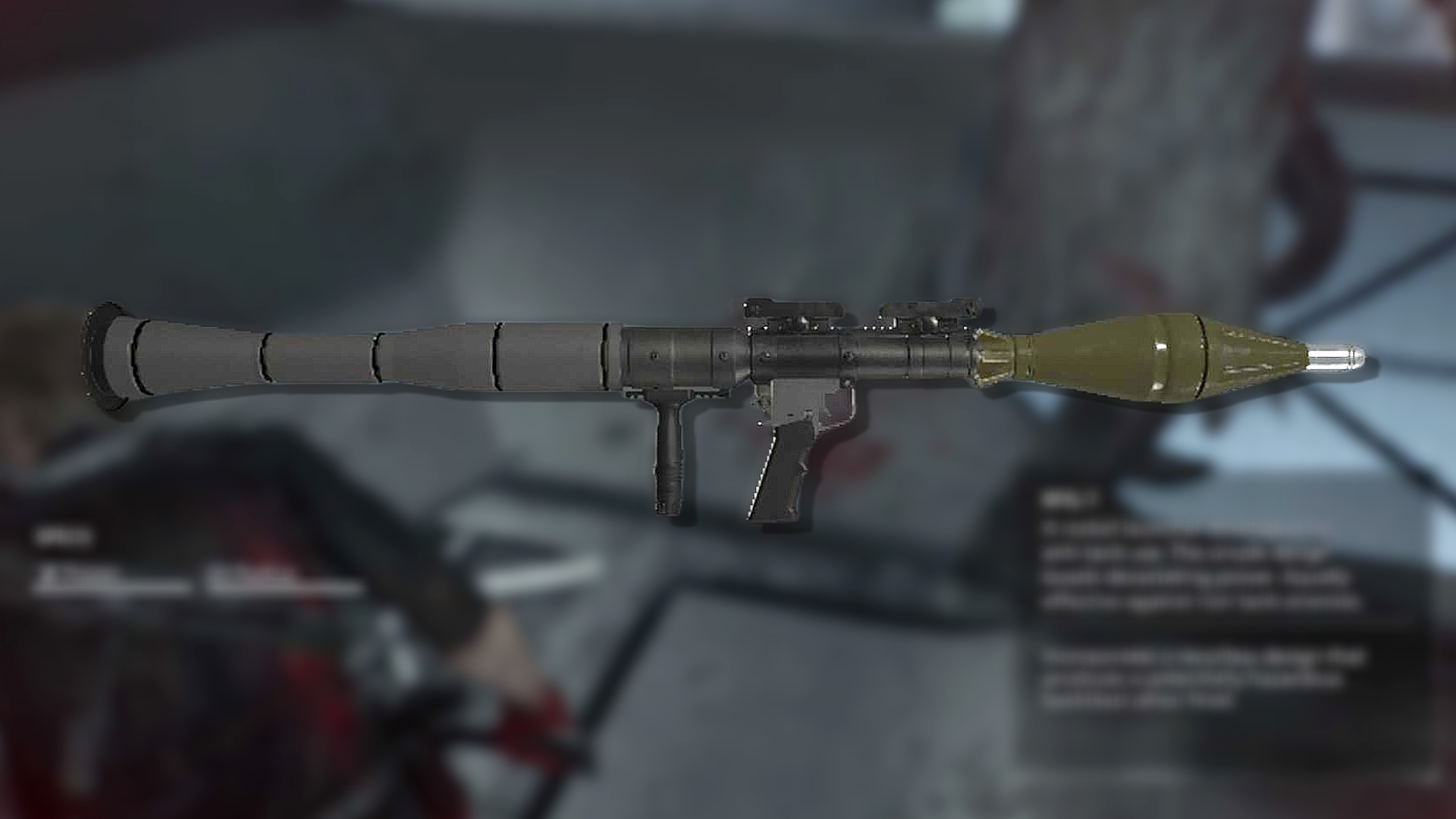 The RPG-7 in Resident Evil Requiem, for which you can get infinite ammo.