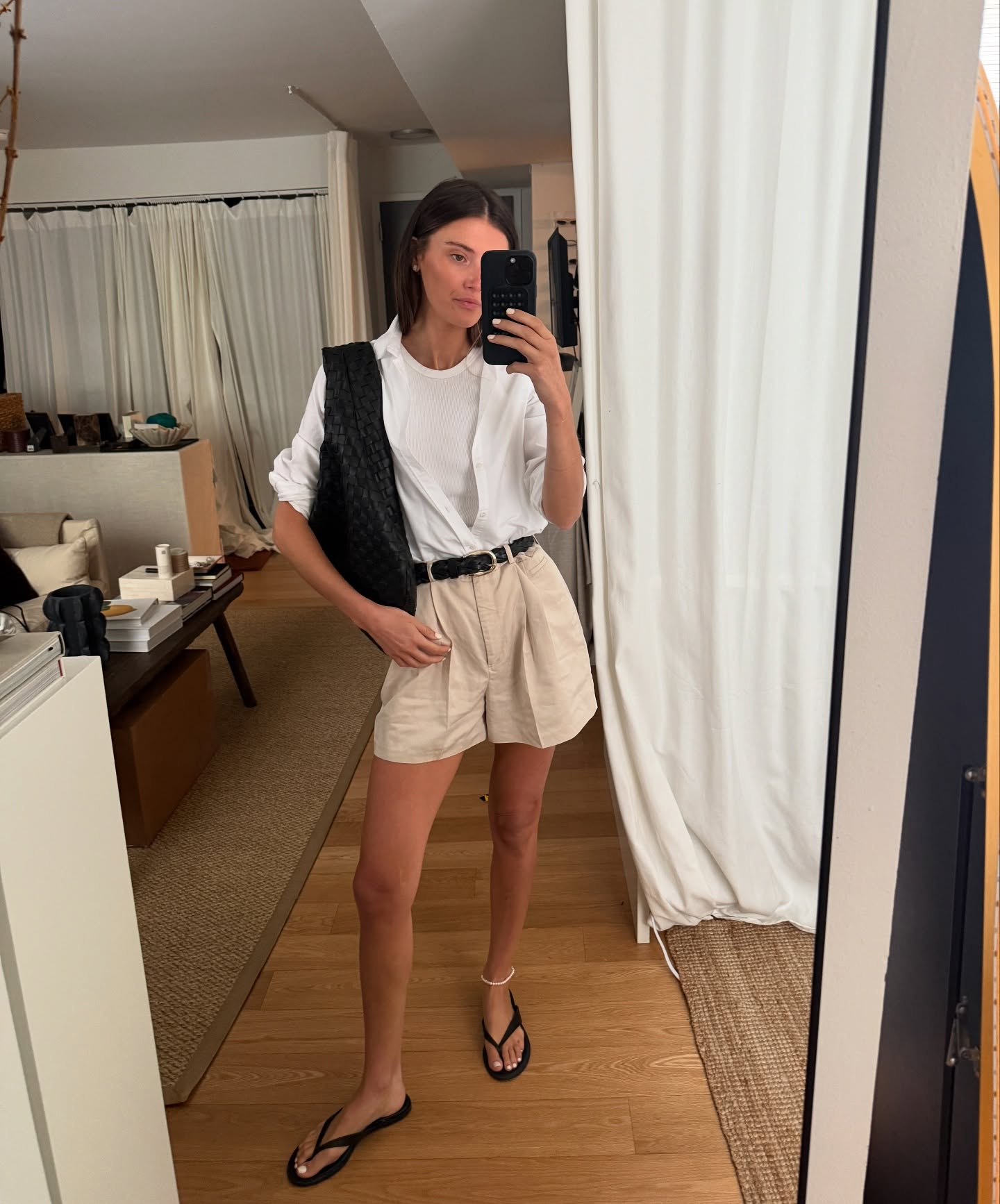 How to style a tank top: @cocoschiffer wears a tank top with shorts