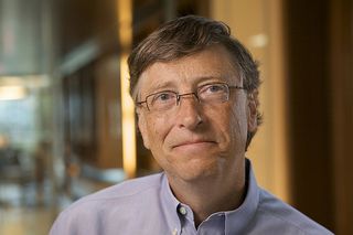 Bill Gates in a headshot frame