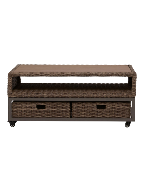 Takumi Outdoor Cocktail Table w/ Storage