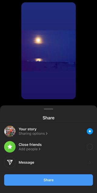 How to add multiple photos to one Instagram Story