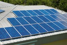 solar panels on house