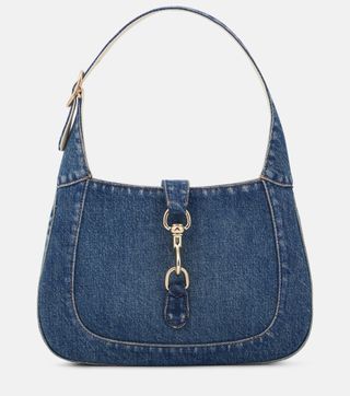 Gucci Jackie Small Denim Shoulder Bag