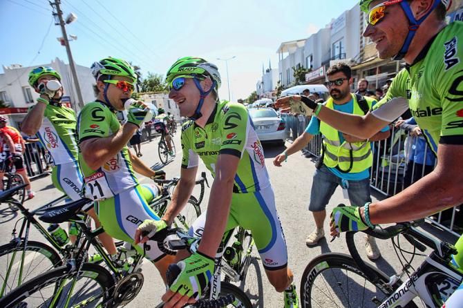 The Cannondale team after the win
