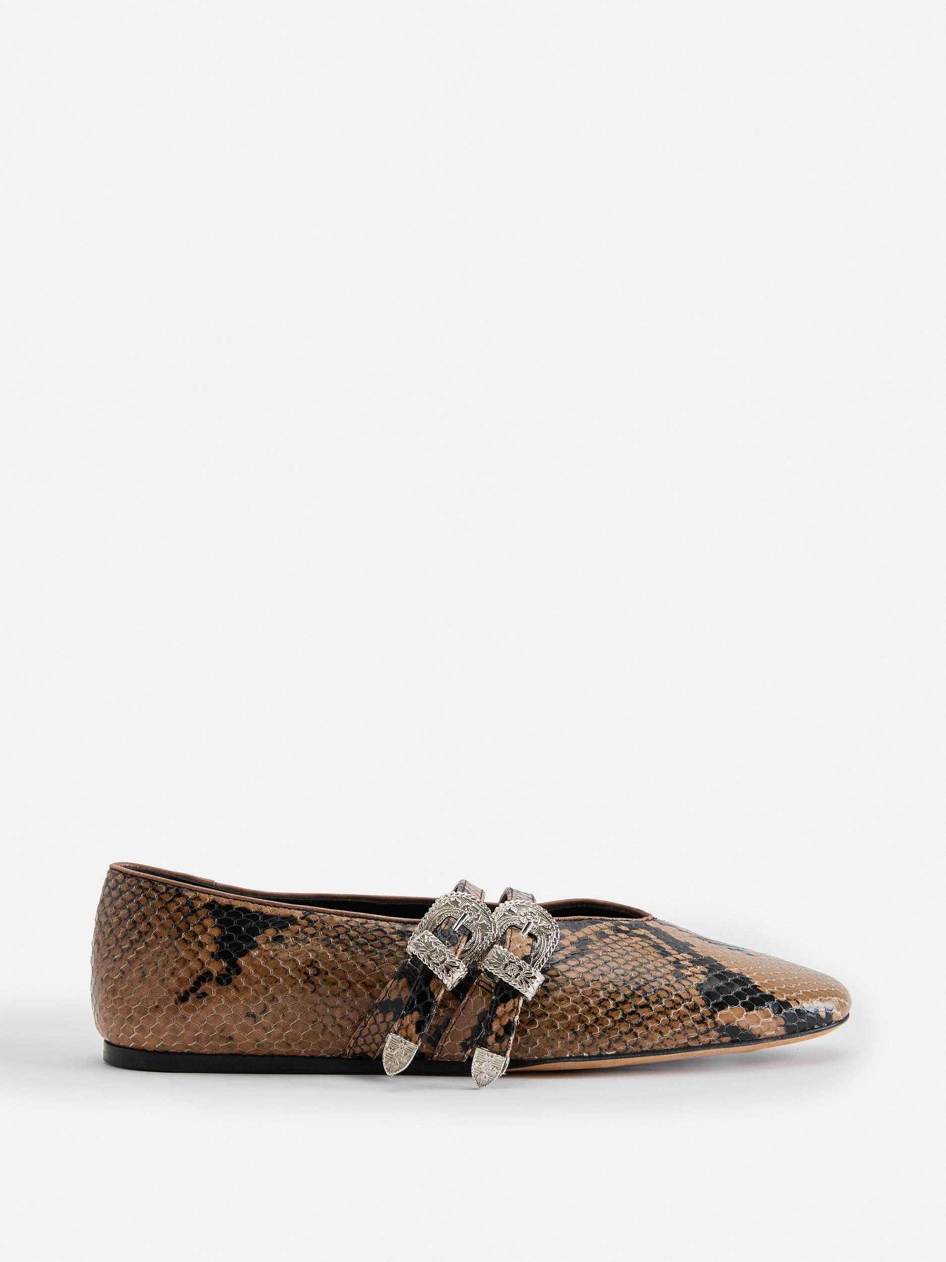 Classic Claudia / Fango Leather Snake Effect