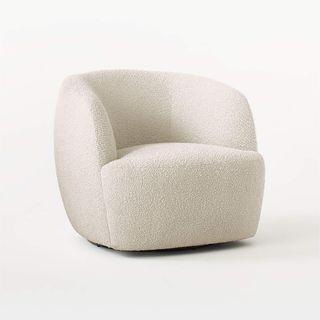 Ivory boucle chair