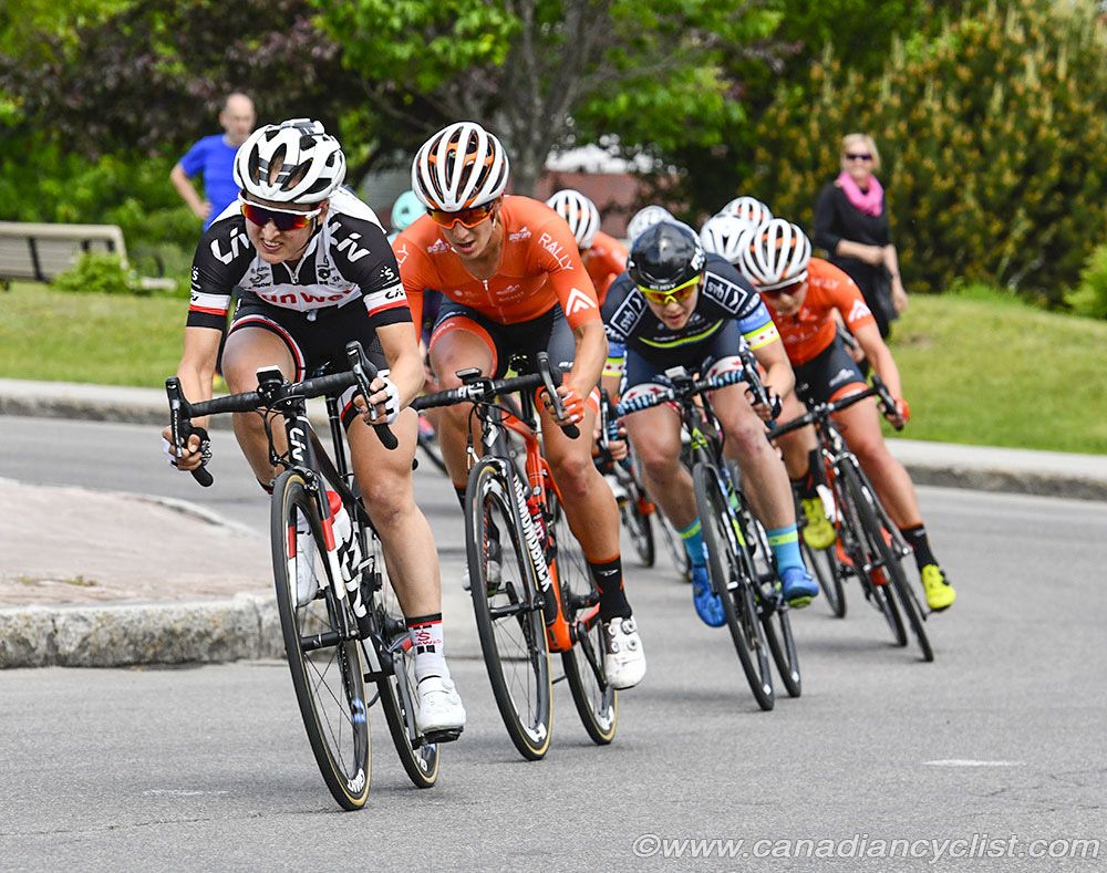 Leah Kirchmann (Team Sunweb) and Sara Bergen (Rally Cycling)