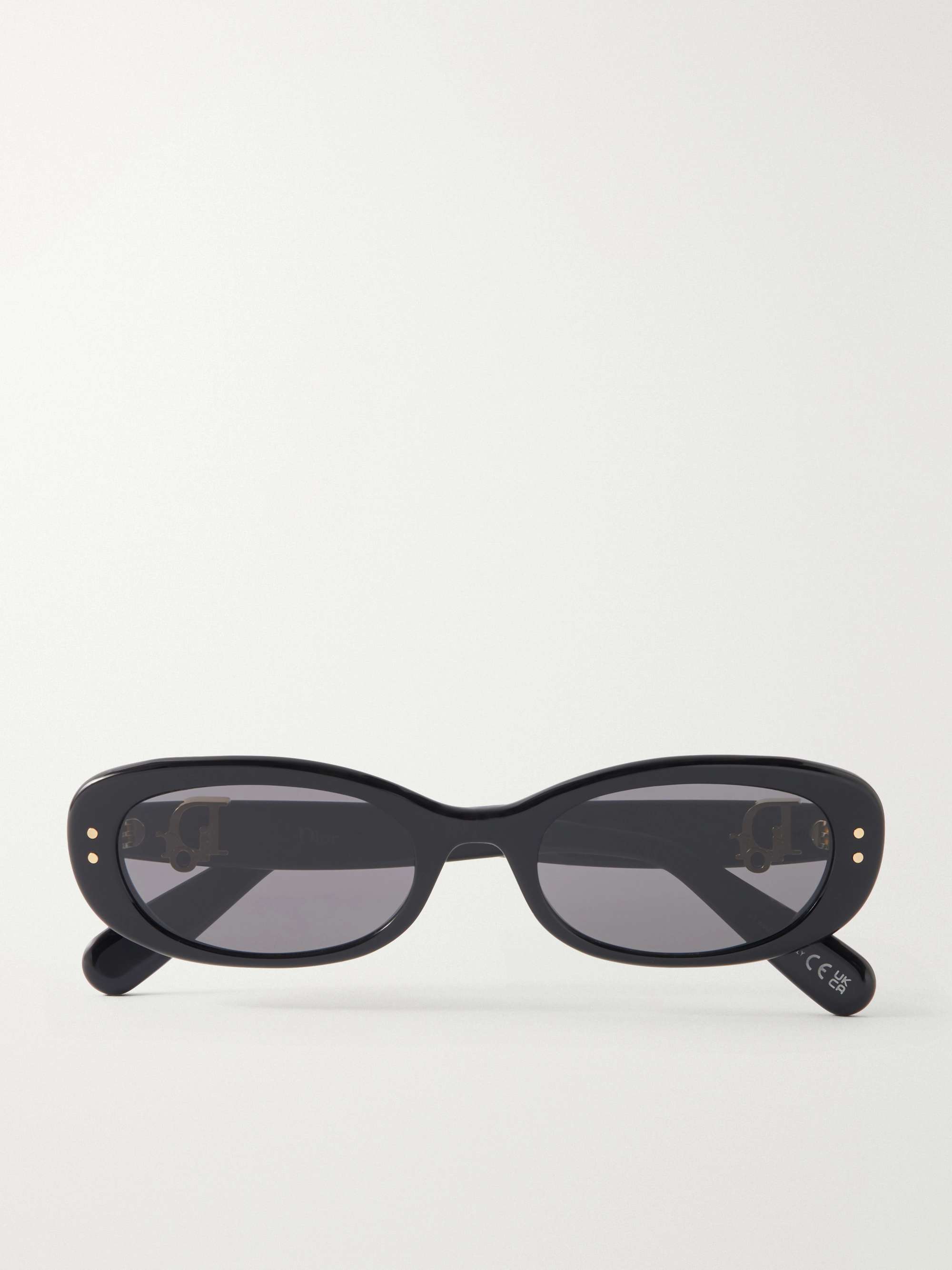 Dior Oblique B1i Oval Acetate Sunglasses