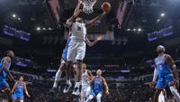 Dylan Harper #2 of the San Antonio Spurs drives to the basket during the game against the Oklahoma City Thunder on October 20, 2026 at the Frost Bank Center in San Antonio, Texas.