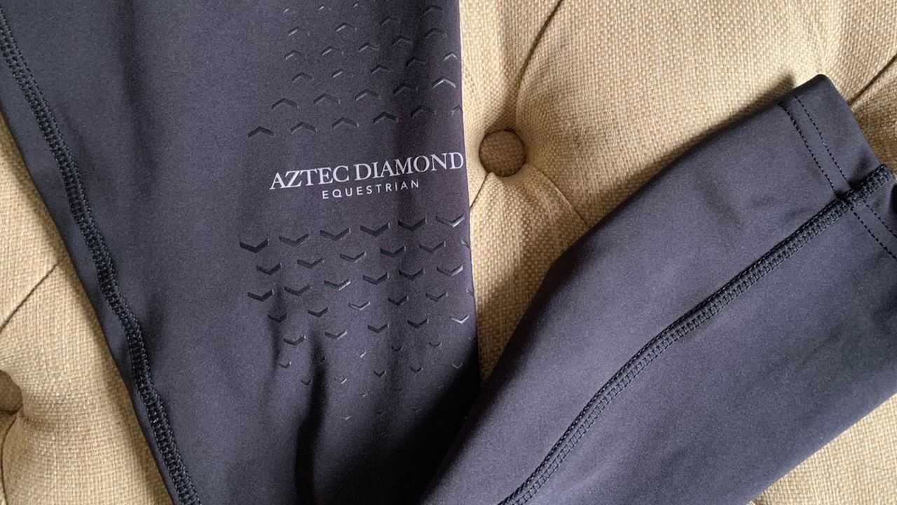 Aztec Diamond Icon Riding Leggings knee grip