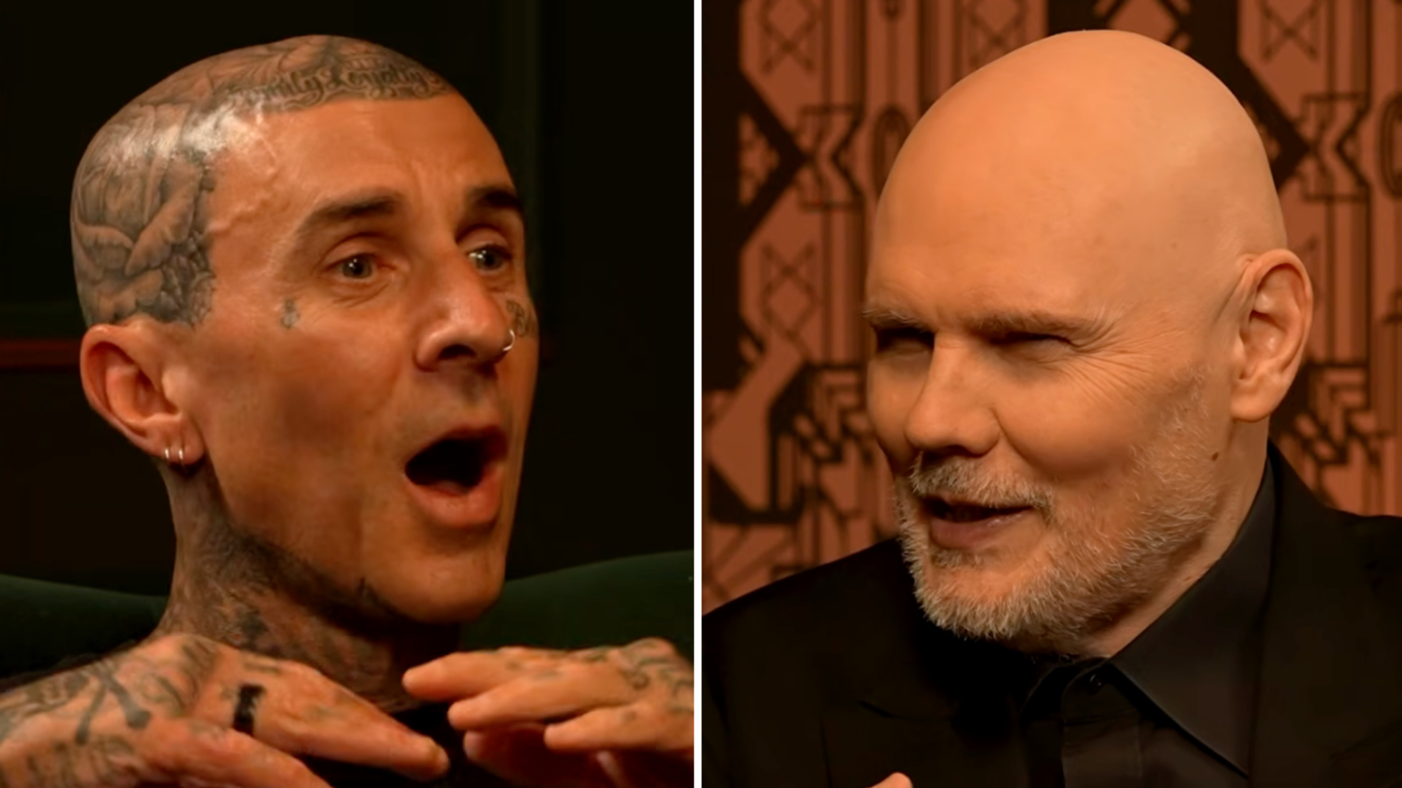 Travis Barker and Billy Corgan