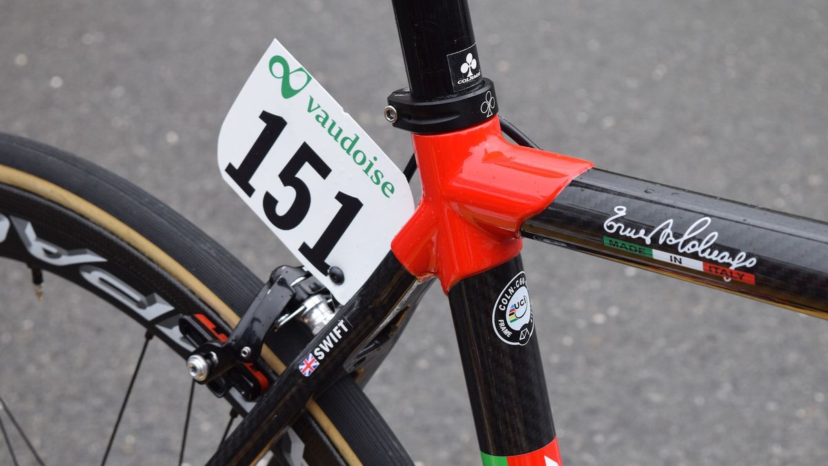 Ben Swift rode his Colnago C60 in the UAE Team Emirates colours