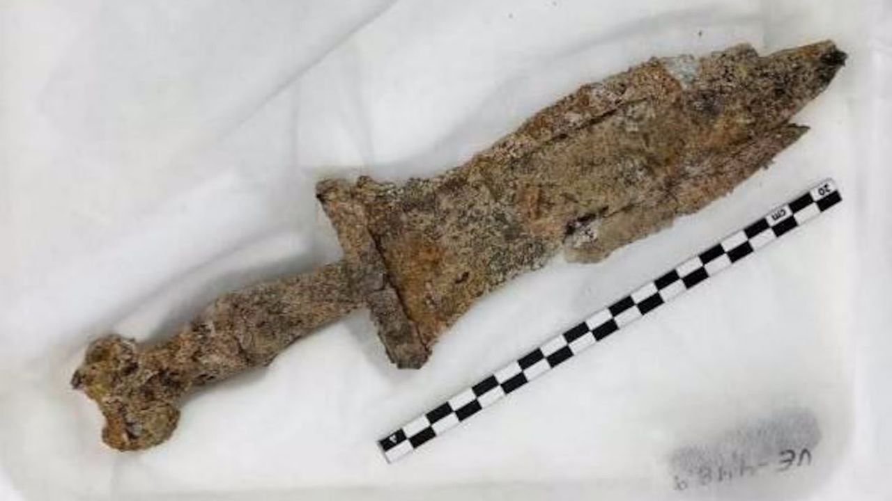 a weathered dagger