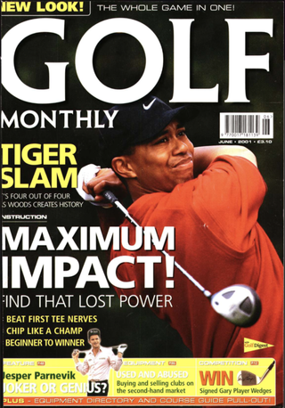 Tiger Woods front cover from Golf Monthly archive