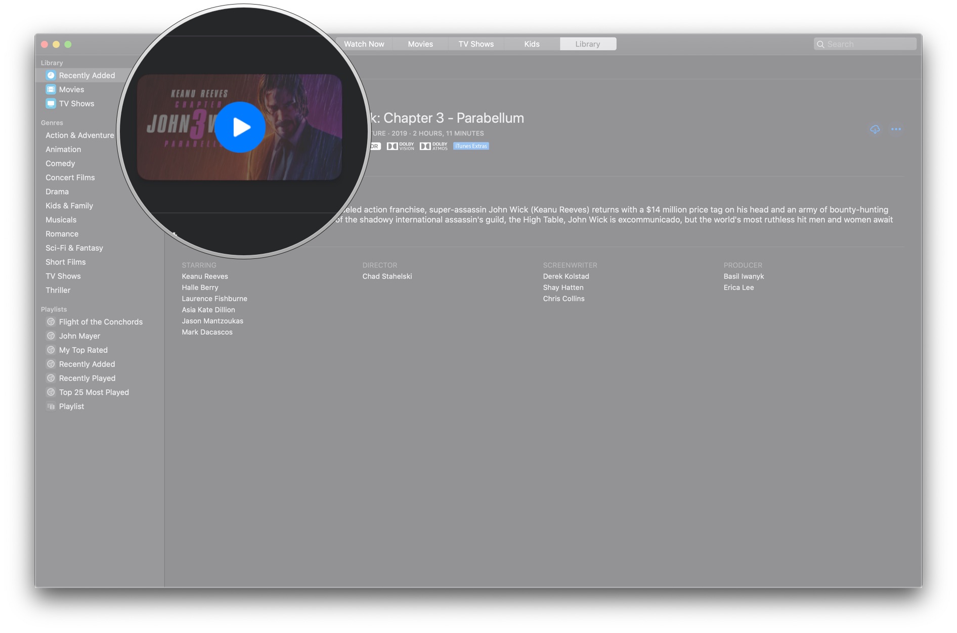 Click Play button.