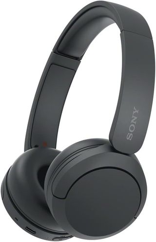 Headphone Nirkabel Sony Wh-Ch520 Headset Bluetooth On-Ear Dengan Mikrofon, Hitam Baru