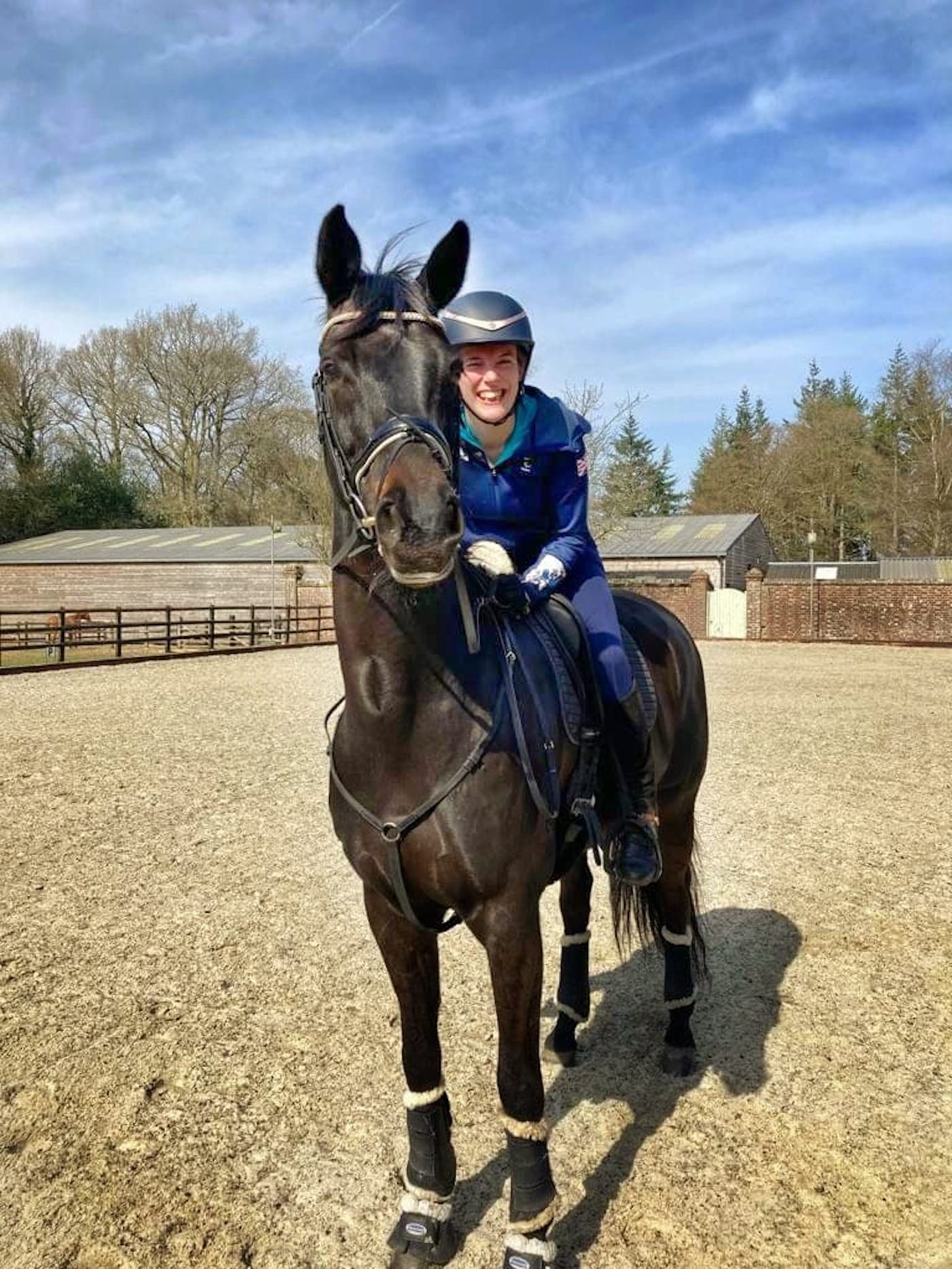 Sophie Christiansen and her new horse Scirocco T