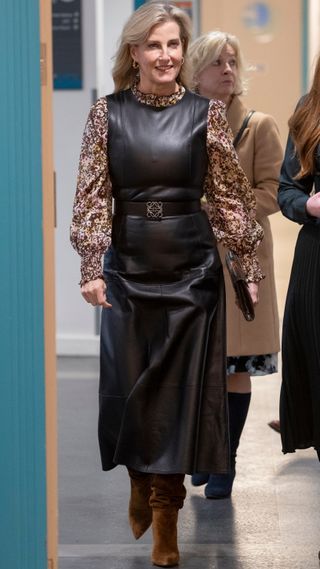 Sophie, Duchess of Edinburgh visits the Fight for Sight Laboratory at University College on November 18, 2024