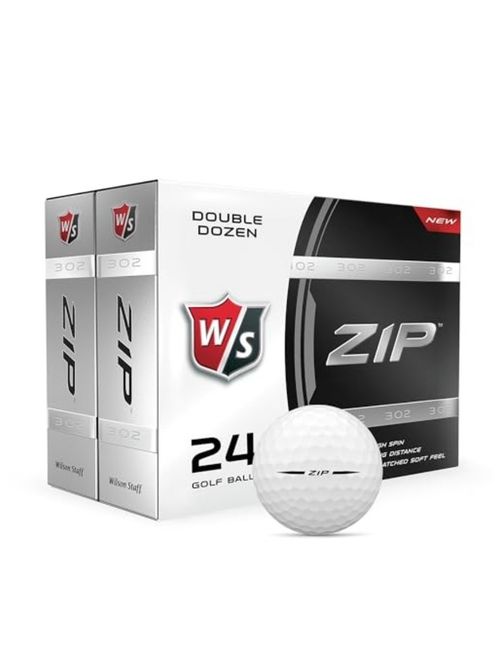 Zip Double Dozen Golf Balls, White