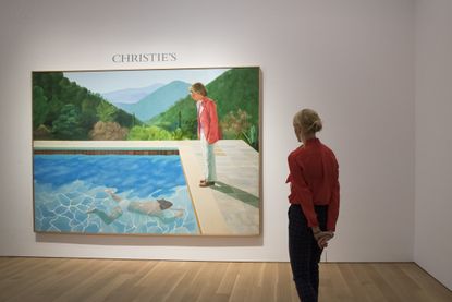 David Hockney's "Portrait of an Artist (Pool with Two Figures)."