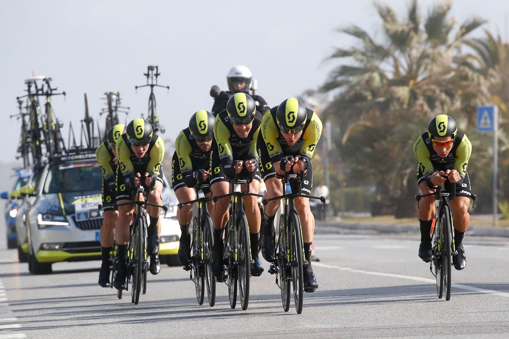 Mitchelton-Scott ride to second place at the Tirreno-Adriatico team time trial