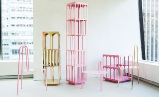 Crosby Studios, founded by Harry Nuriev and Dmitry Vorontsov, debuted its first collection of steel chairs and shelving