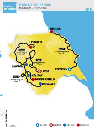 Tour de Yorkshire unveils 2020 race route