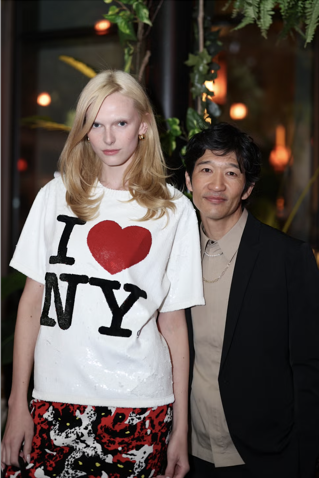 Alex Consani and artist Tomokazu Matsuyama
