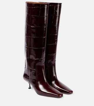 Bettina 55 Patent Leather Knee-High Boots