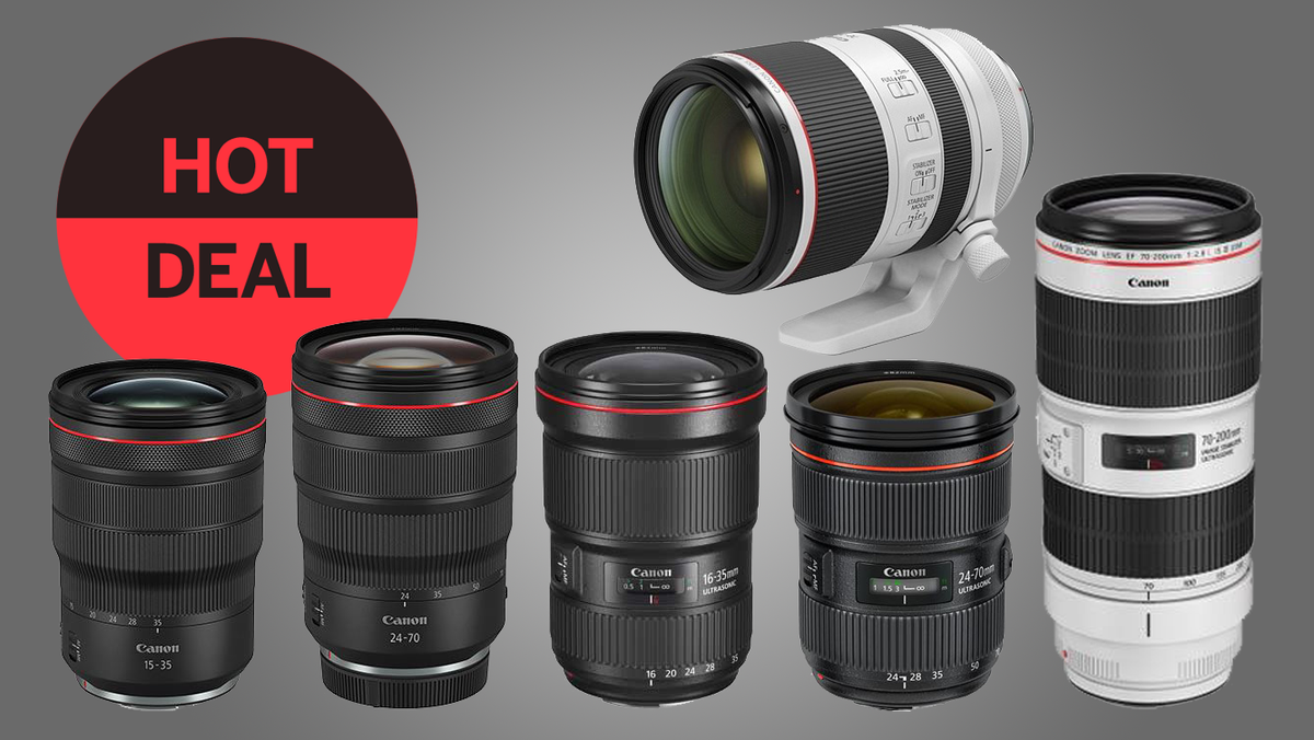 Save £125 on all Canon&#039;s EF and RF trinity zoom lenses