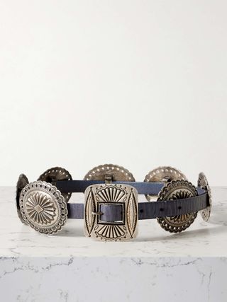 Embellished Leather Belt