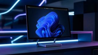 Mockup of Taskbar at top of screen.