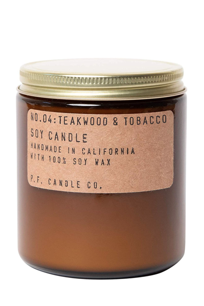 P.F. Candle Co. Teakwood & Tobacco Soy Candle 
