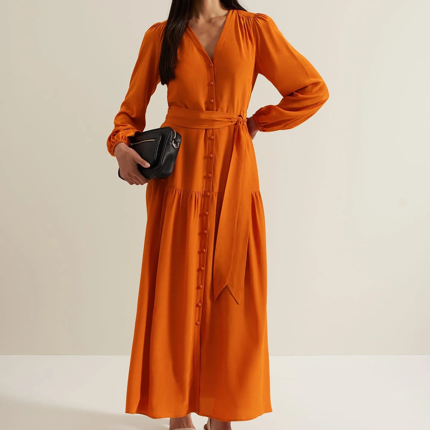 Phase Eight Tori Button Through Maxi Dress