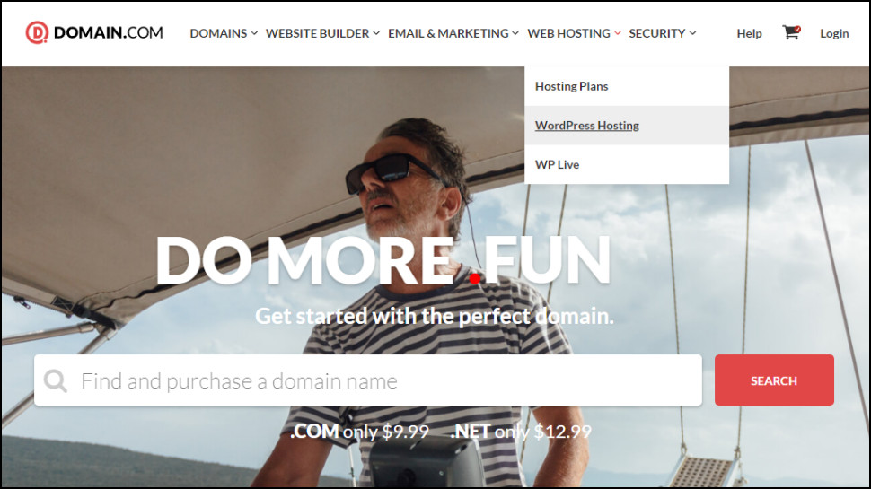 Domain.com's very few plans