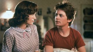 Lea Thompson and Michael J. Fox in 1985&#039;s Back To the Future