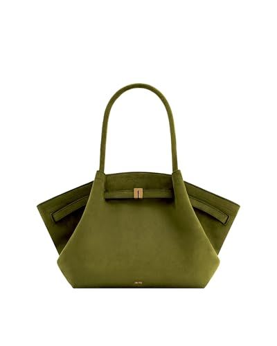 Jw Pei Women's Hana Medium Faux Suede Tote Bag - Dark Olive